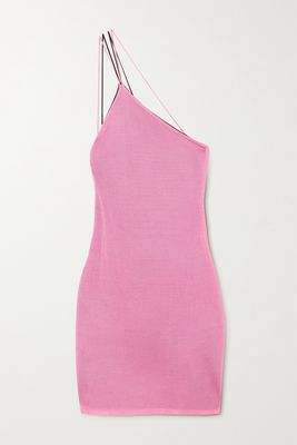 GAUGE81 - Sebeta One-shoulder Knitted Mini Dress - Pink