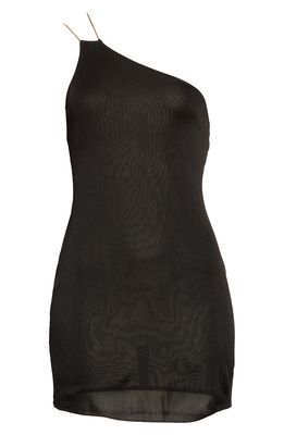 GAUGE81 Sefrou One-Shoulder Body-Con Minidress in Black