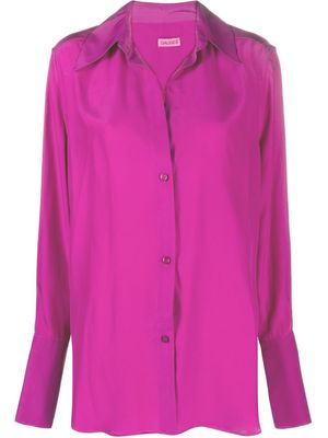 GAUGE81 silk button-down shirt - Purple