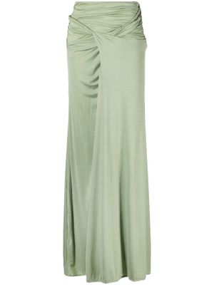 GAUGE81 Sima draped maxi skirt - Green