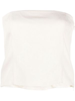 GAUGE81 Tona panelled cropped top - Neutrals