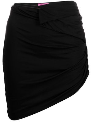 GAUGE81 Veroia asymmetric mini skirt - Black