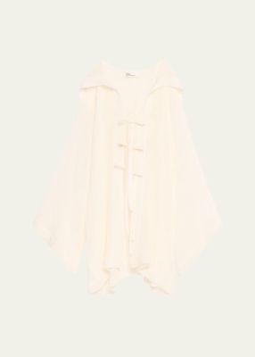 Gauze Beach Cape Mini Dress