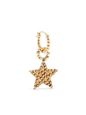 Gaya 18kt yellow gold Star diamond drop earring