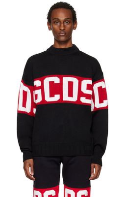GCDS Black Band Sweater