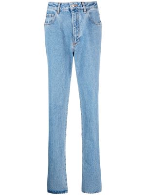 Gcds Bling cut-out jeans - Blue