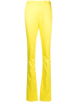 Gcds Bling glossy skinny trousers - Yellow
