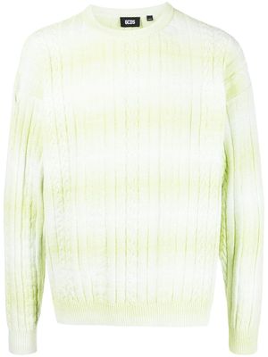 Gcds braid-detailed cotton sweatshirt - Green