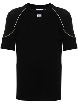 Gcds Comma cotton T-shirt - Black