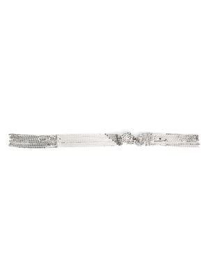 Gcds crystal-embellished shoulder strap - Silver