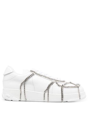Gcds crystal-embellished sneakers - White