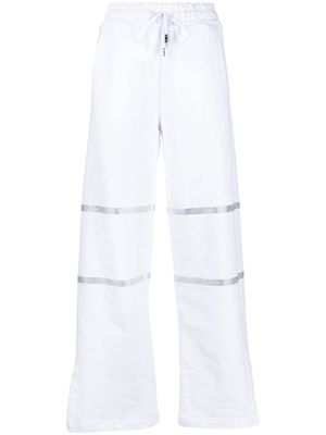 Gcds crystal-embellished track pants - White