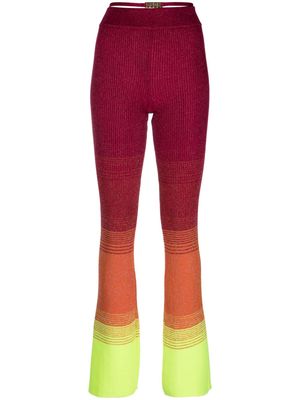 Gcds degradé knitted trousers - Pink