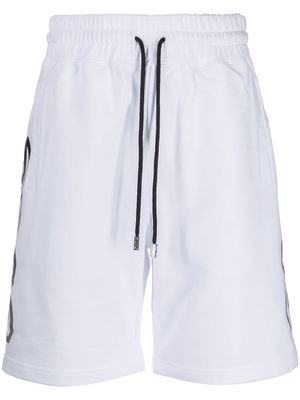 Gcds drawstring cotton track shorts - White