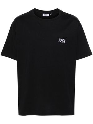 Gcds embroidered-logo cotton T-shirt - Black