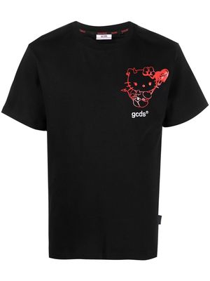 Gcds embroidered-logo T-shirt - Black