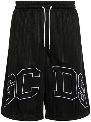 Gcds embroidered-logo track shorts - Black