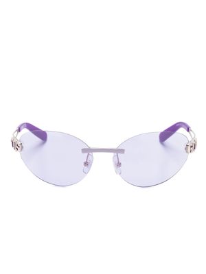 Gcds GD0032 oval-frame sunglasses - Purple