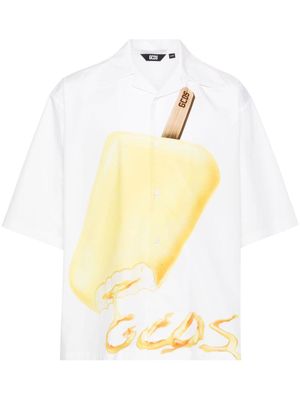 Gcds Gelato bowling shirt - White