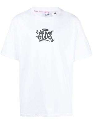 Gcds graffiti-print cotton T-shirt - White