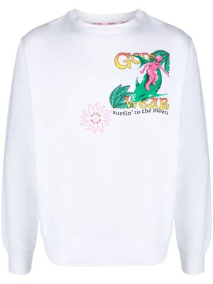 Gcds graphic-print crew-neck sweatshirt - White