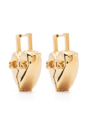 Gcds Heart Breaker charm earrings - Gold