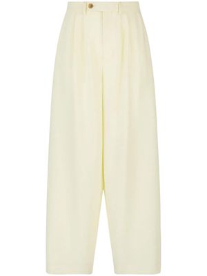 Gcds high-waist wide-leg trousers - Yellow