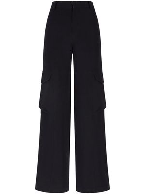 Gcds high-waisted gabardine cargo trousers - Black