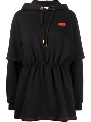 Gcds hooded sweat dress - Black