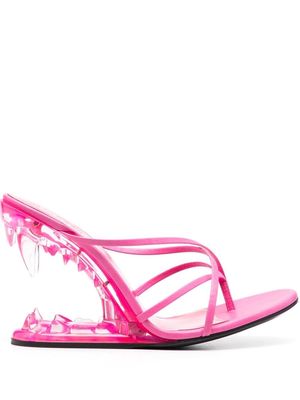 Gcds jaw-wedge sandals - Pink