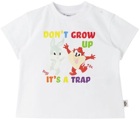 GCDS Kids Baby White Looney Tunes T-Shirt
