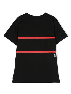 Gcds Kids chest logo-print detail T-shirt - Black