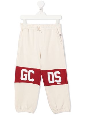 Gcds Kids GCDS printed tracksuit bottoms - Neutrals