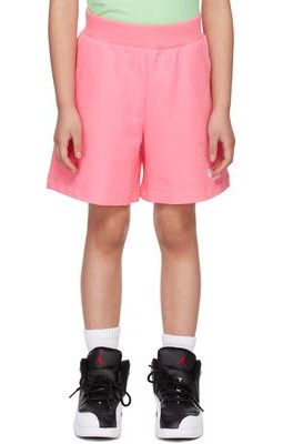 GCDS Kids Kids Pink Heart Logo Shorts