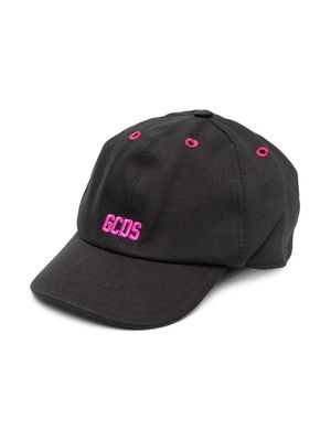 Gcds Kids logo-embroidered adjustable cap - Black