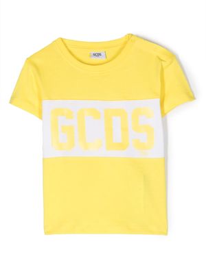 Gcds Kids logo-print cotton T-Shirt - Yellow