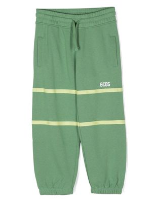 Gcds Kids logo-print jersey track pants - Green
