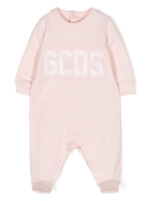 Gcds Kids logo-print long-sleeve bodysuit - Pink