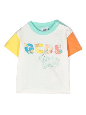 Gcds Kids logo-print short-sleeve T-shirt - Green