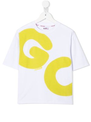 Gcds Kids logo-print short-sleeve T-shirt - White