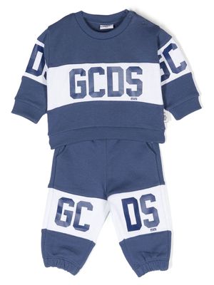 Gcds Kids logo-print two-piece set - Blue