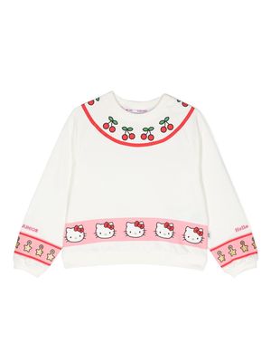 Gcds Kids x Hello Kitty graphic-print sweatshirt - White
