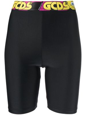 Gcds knee-high legging shorts - Black