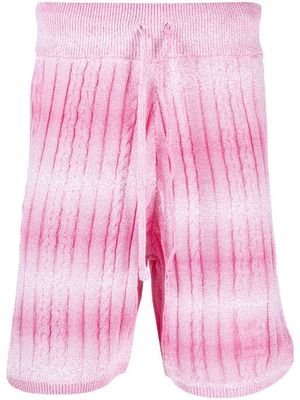 Gcds knitted degradé bermuda shorts - Pink