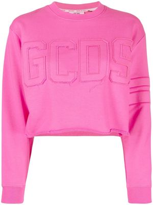 Gcds logo-applique sweatshirt - Pink