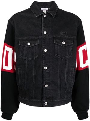 Gcds logo-embellished denim jacket - Black