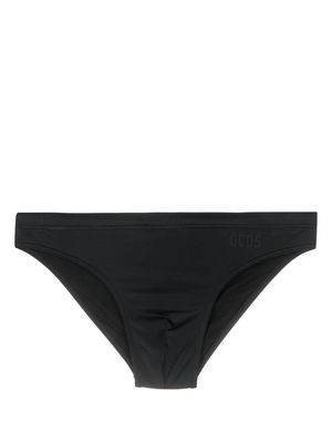 Gcds logo-embossed swim trunks - Black