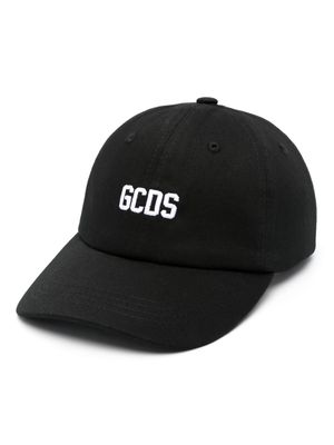 Gcds logo-embroidered cotton cap - Black
