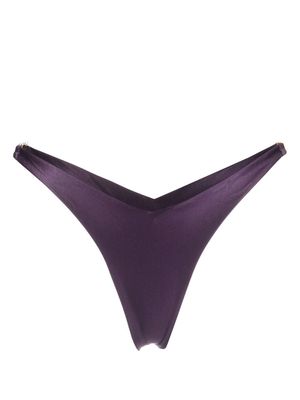 Gcds logo-hardware bikini bottoms - Purple