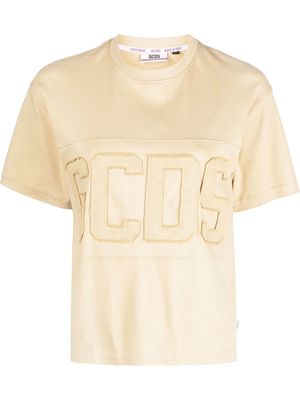 Gcds logo-motif cotton T-Shirt - Neutrals